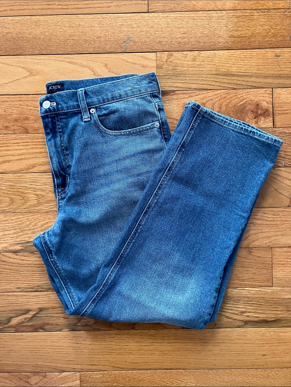 J. Crew Factory - Women’s Mid-Rise Straight Medium Wash Blue Jeans - 31